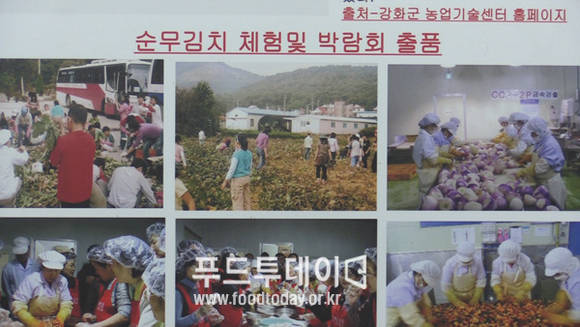 순무 김치 박람회 현장