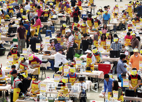 오뚜기 가족요리 페스티발 참여 가족