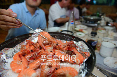 대하 소금 구이