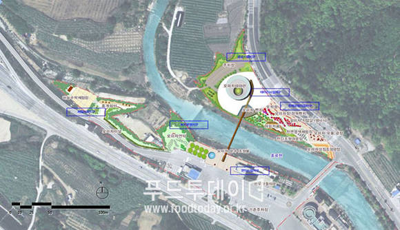 오미자 테마공원 조감도