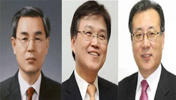 정재찬 공정거래위원장(왼쪽), 최양희 미래창조과학부 장관(가운데), 한정화 중소기업청장