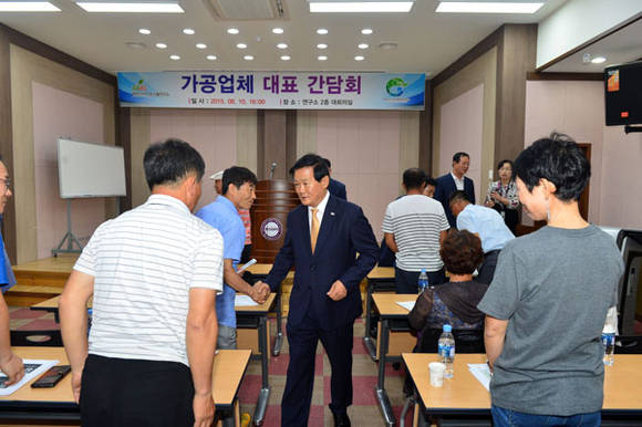 복분자 가공업체 대표 간담회 (전남 고창군청 제공)