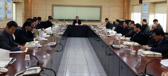 충북도가 2016년 유기농산사업 추진지침 설명회를 진행하고 있다. (충청북도 제공)