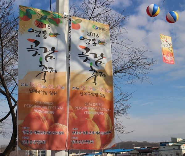 충청북도 영동군에서 오는 16~18일 3일 간 ‘2016 영동 곶감 축제’가 개최된다.