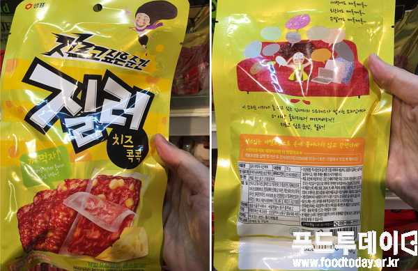 샘표식품의 '질러(Ziller)' 신제품 치즈콕콕. 제품 포장 어디에도 영양성분 정보를 찾아 볼 수 없다.
