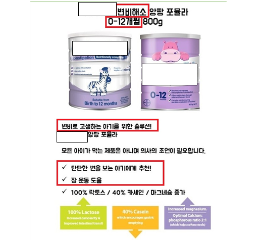 부당 광고 사례 - 질병 치료·예방 표방.