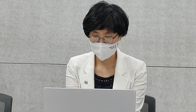 임은경 식품안전정보원장이 인사말을 하고 있다.