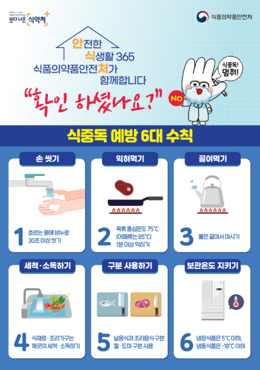 식품안전 홍보물 (태백시)