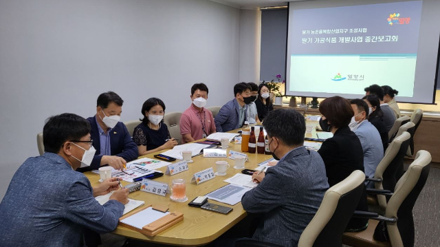 딸기 가공식품 보고회 (밀양시)
