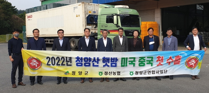 햇밤 수출 (청양군)