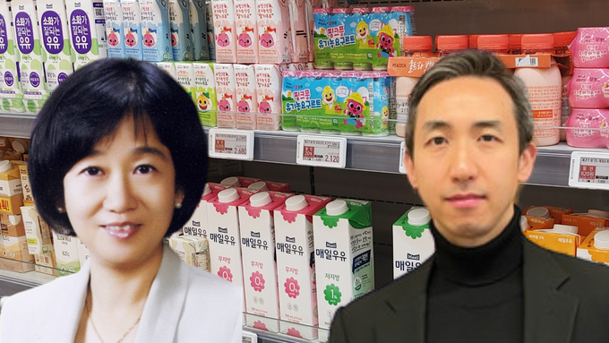 (왼쪽부터) 김선희 매일유업 대표, 김승언 남양유업 대표