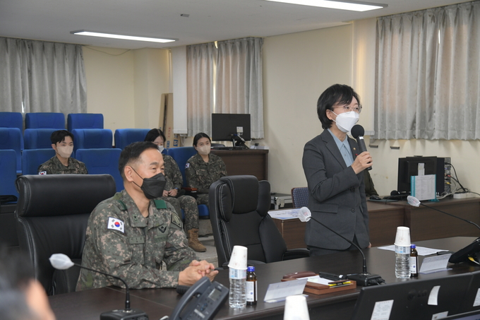 오유경 식품의약품안전처장 육군 제1기갑여단을 방문 (식품의약품안전처)