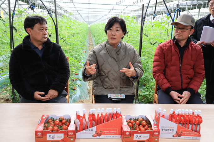 송미령 농림축산식품부 장관 충남 금산 농가 방문 (농림축산식품부 제공)