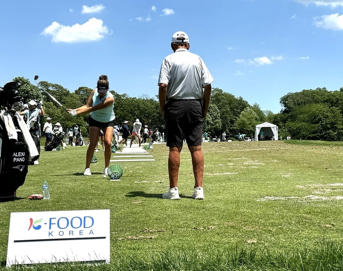 LPGA 대회에서 알린 K푸드 (한국농수산식품유통공사 제공)