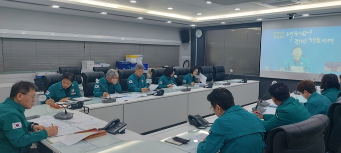 전남도 주재 긴급 시군 영상회의 (무안군)