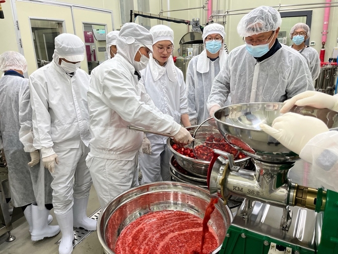 가공지원관 실습 현장 (진천군)