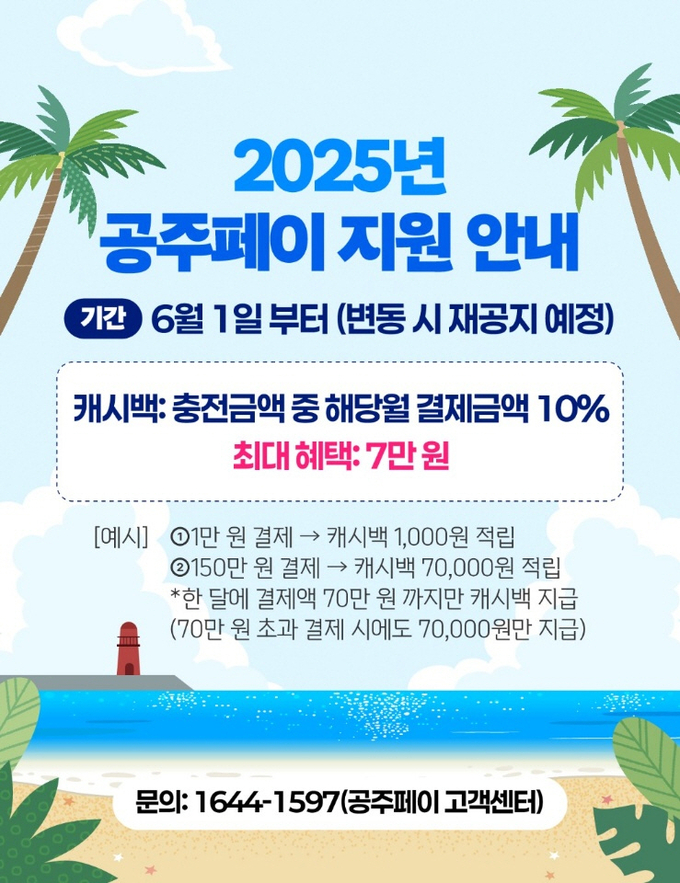 공주페이 캐시백 지원 (공주시)