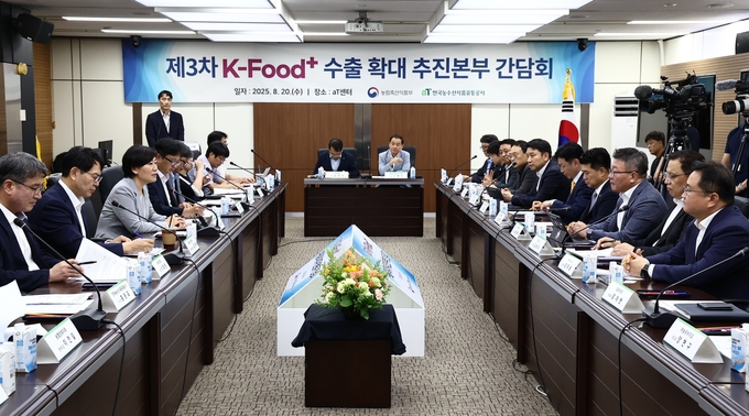 K-푸드 플러스 수출확대 추진본부 간담회 (농림축산식품부 제공)