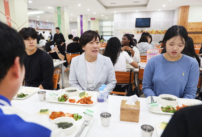 송미령 농림축산식품부 장관 천원의 아침밥 정책현장 방문 (농림축산식품부 제공)