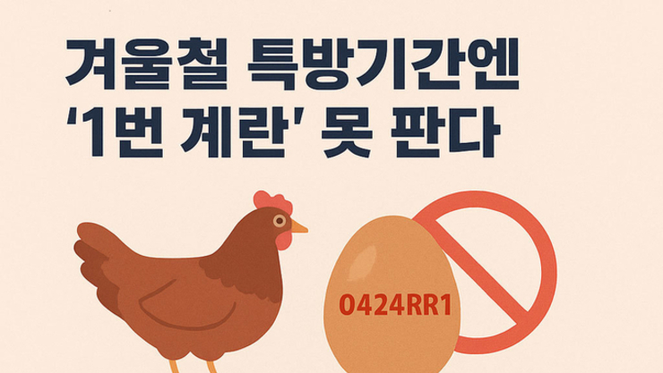 [난각표시제 5년(중)] AI 특방기간에도 '1번 계란' 나온다...허용 추진