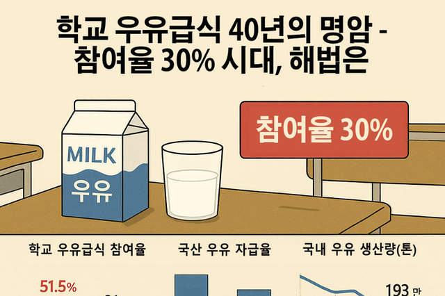 학교 우유급식 40년의 명암…참여율 30 시대, 해법은