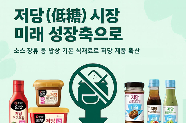 대상·CJ·오뚜기, 저당 앞세워 소스·장류 시장 재편